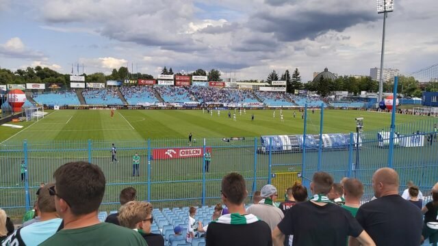 Stadion im. Kazimierza Górskiego w Płocku podczas meczu Wisły Płock